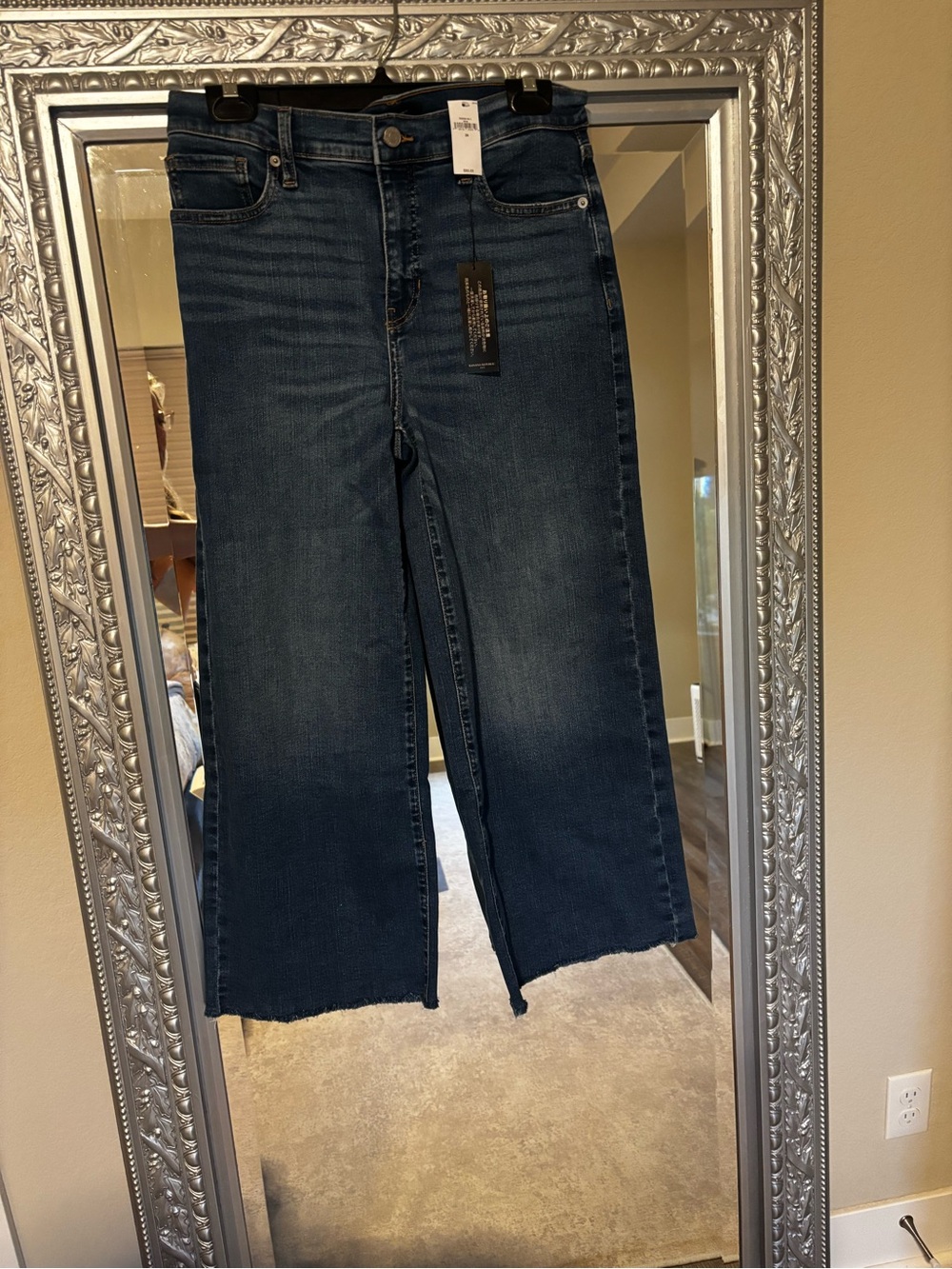 Banana Republic Dark Indigo Wide-Leg Jeans